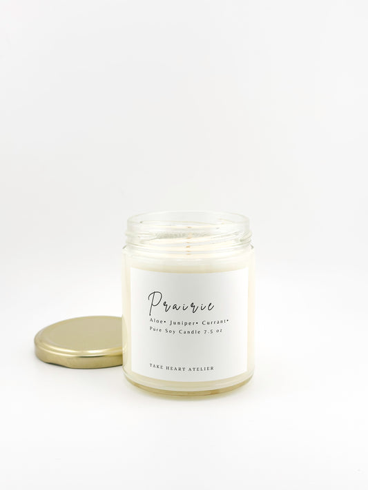 Prairie Green Floral + White Currant Candle