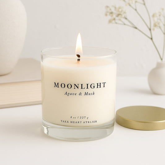 Moonlight Dark Musk + Agave Candle